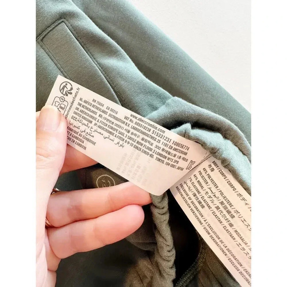 Hollister Gilly Hicks Green Cropped Quarter Zip Pullover size S - Picture 13 of 13